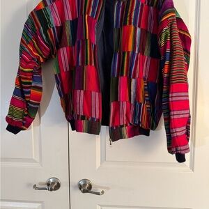 Women’s Colorful Patchwork Jacket size large